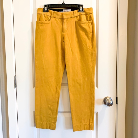 Banana Republic Mustard Martin Fit Pants - Picture 2 of 8
